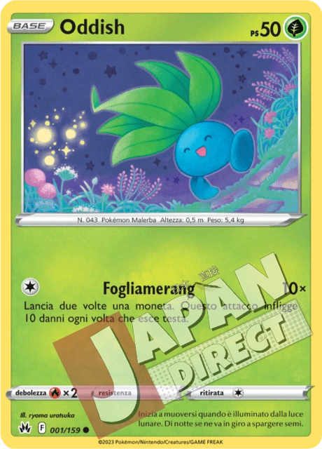(CRZ 001/159) Oddish  Comune