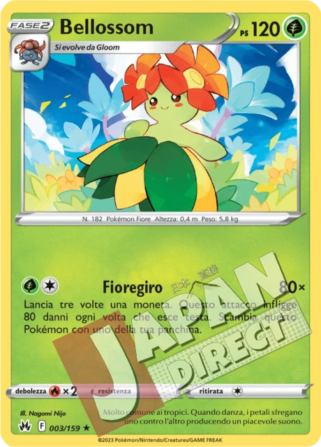 (CRZ 003/159) Bellossom  Rara