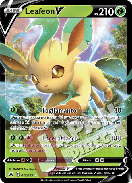 (CRZ 013/159) Leafeon V  Double Rare