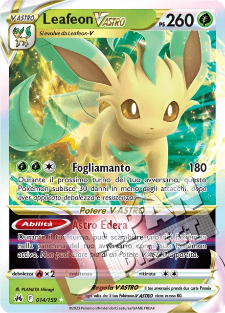 (CRZ 014/159) Leafeon V ASTRO  Triple Rare