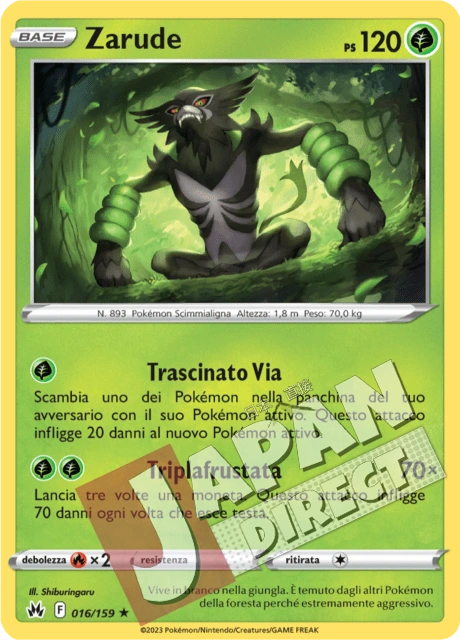 (CRZ 016/159) Zarude  Holo