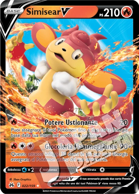 (CRZ 022/159) Simisear V  Double Rare