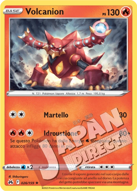 (CRZ 026/159) Volcanion  Holo