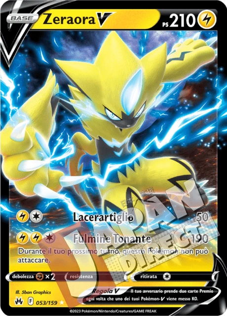 (CRZ 053/159) Zeraora V  Double Rare