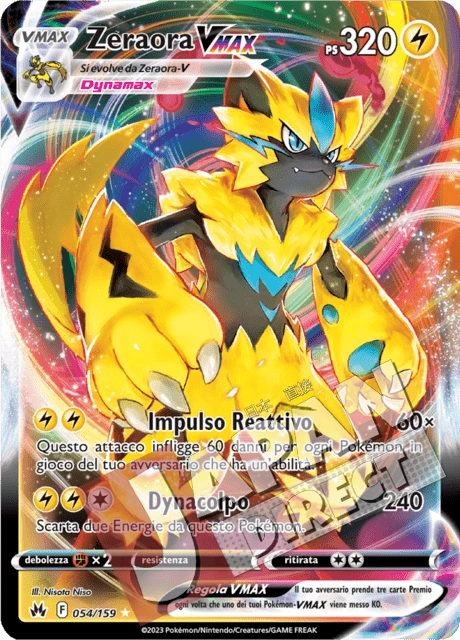 (CRZ 054/159) Zeraora VMAX  Triple Rare