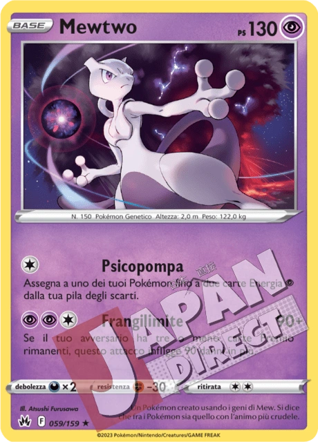 (CRZ 059/159) Mewtwo  Holo