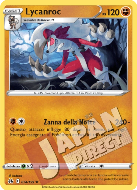 (CRZ 074/159) Lycanroc  Rara