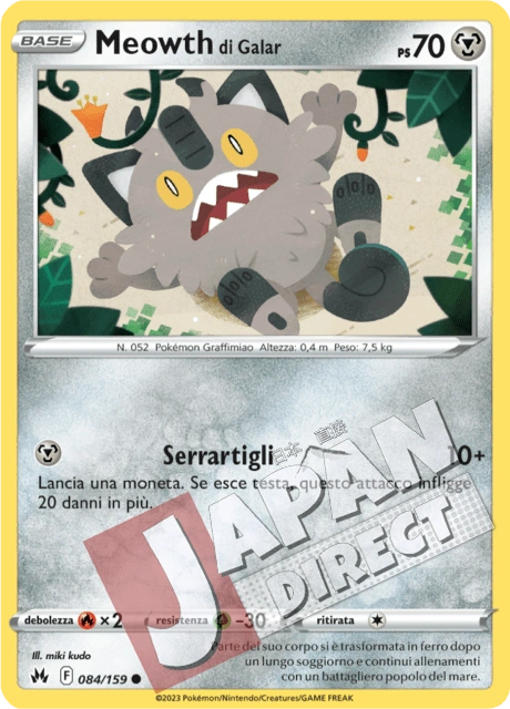 (CRZ 084/159) Meowth di Galar  Comune