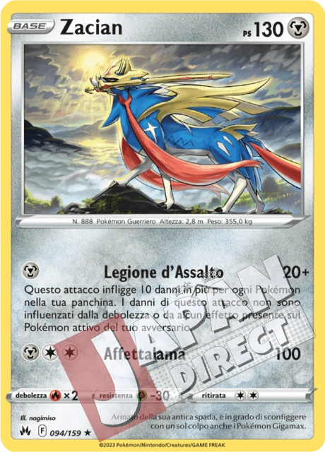 (CRZ 094/159) Zacian  Holo