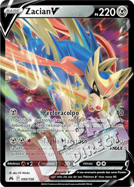 (CRZ 095/159) Zacian V  Double Rare