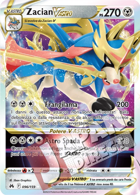 (CRZ 096/159) Zacian V ASTRO  Triple Rare