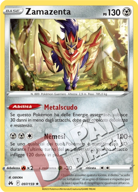 (CRZ 097/159) Zamazenta  Holo