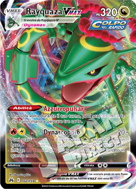 (CRZ 102/159) Rayquaza VMAX  Triple Rare