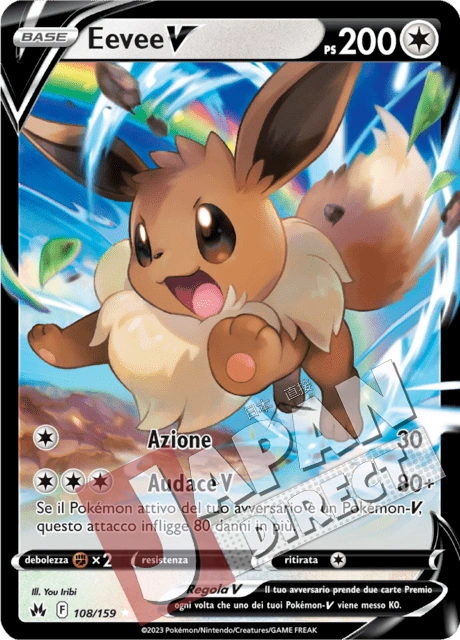 (CRZ 108/159) Eevee V  Double Rare
