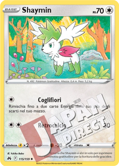 (CRZ 115/159) Shaymin  Non Comune