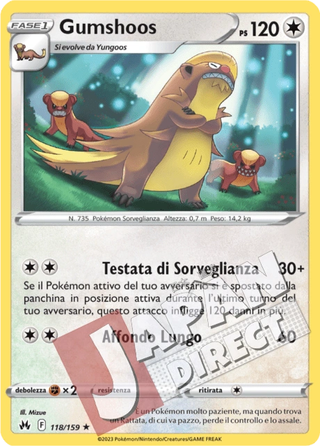 (CRZ 118/159) Gumshoos  Rara