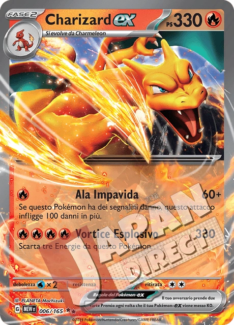 (MEW 006/165) Charizard-ex  Double Rare