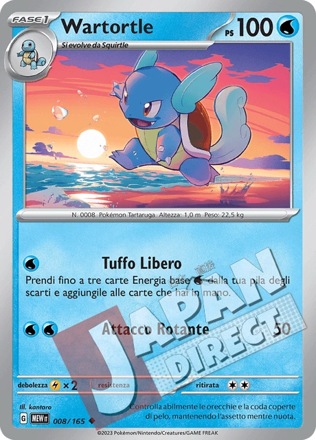 (MEW 008/165) Wartortle  Non Comune