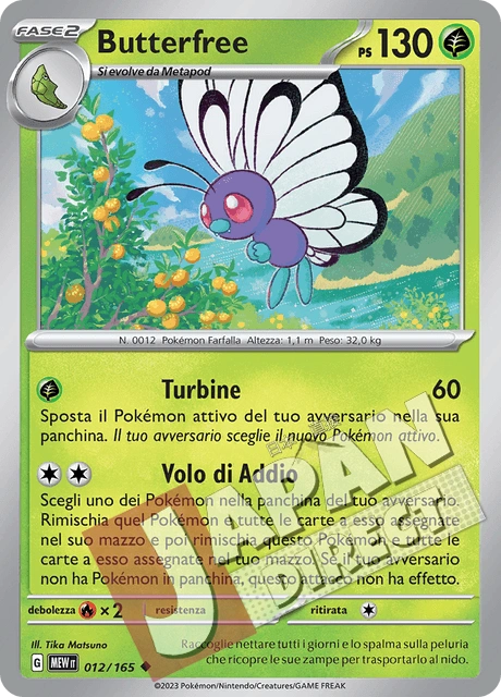 (MEW 012/165) Butterfree  Non Comune
