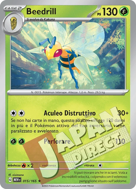 (MEW 015/165) Beedrill  Rara