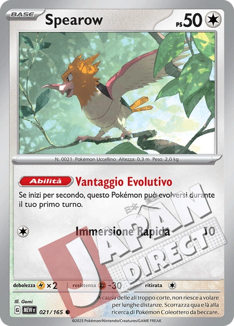(MEW 021/165) Spearow  Comune