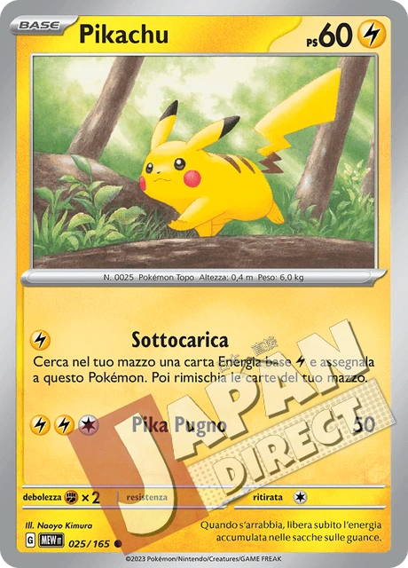 (MEW 025/165) Pikachu  Comune