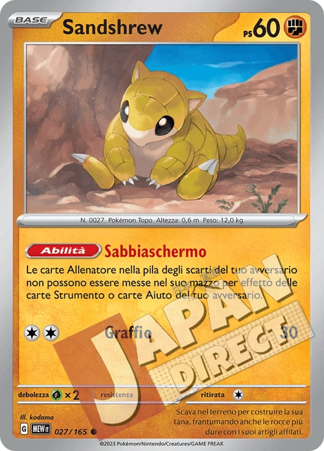 (MEW 027/165) Sandshrew  Comune