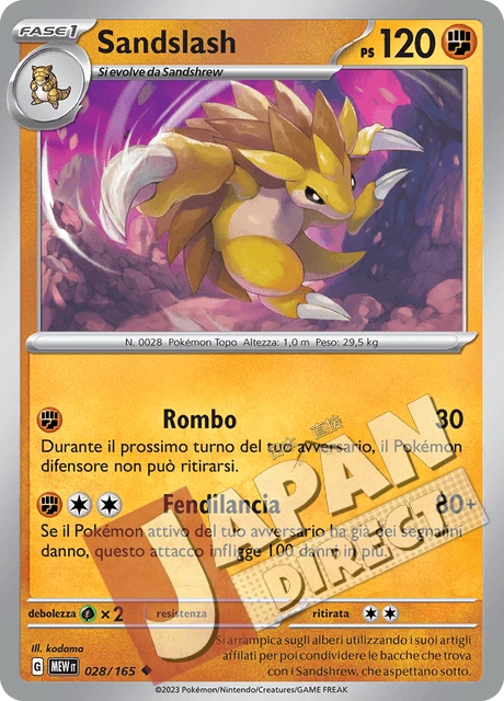 (MEW 028/165) Sandslash  Non Comune