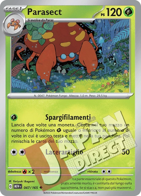 (MEW 047/165) Parasect  Non Comune