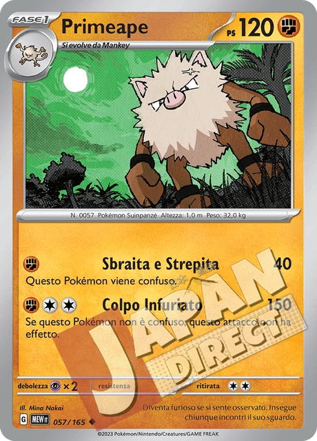 (MEW 057/165) Primeape  Non Comune