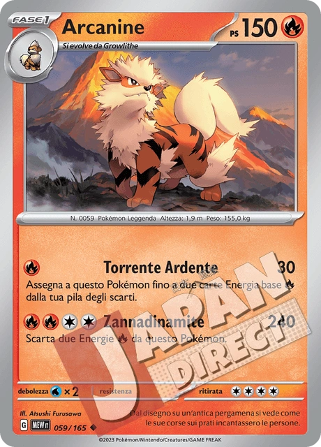 (MEW 059/165) Arcanine  Non Comune