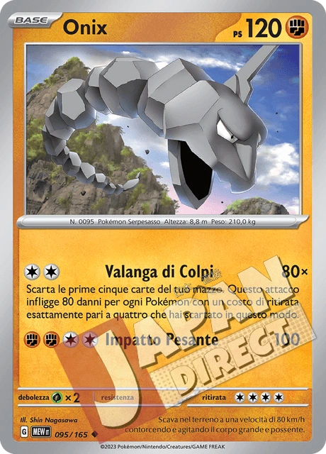 (MEW 095/165) Onix  Non Comune