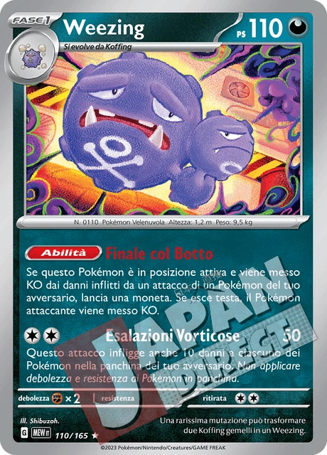 (MEW 110/165) Weezing  Rara