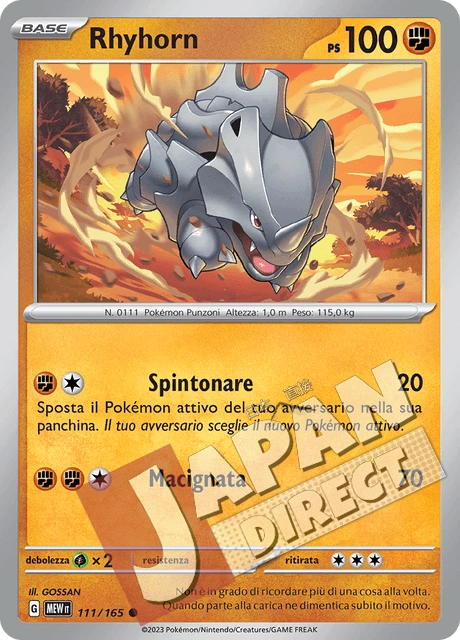(MEW 111/165) Rhyhorn  Comune