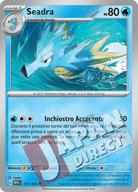 (MEW 117/165) Seadra  Non Comune