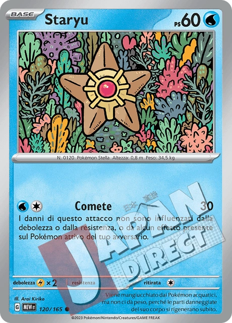 (MEW 120/165) Staryu  Comune