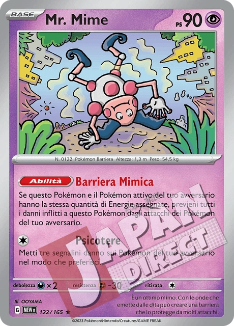 (MEW 122/165) Mr. Mime  Rara