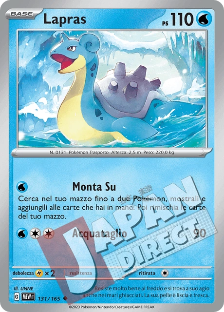 (MEW 131/165) Lapras  Non Comune