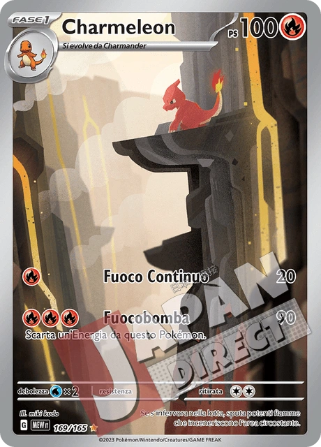 (MEW 169/165) Charmeleon  Illustrazione Rara