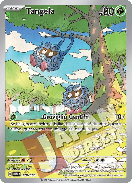 (MEW 178/165) Tangela  Illustrazione Rara