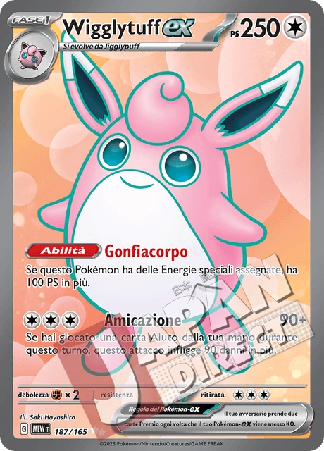 (MEW 187/165) Wigglytuff-ex  Full Art