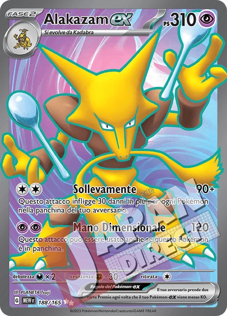 (MEW 188/165) Alakazam-ex  Full Art