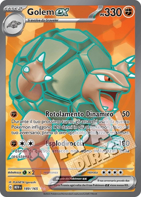 (MEW 189/165) Golem-ex  Full Art