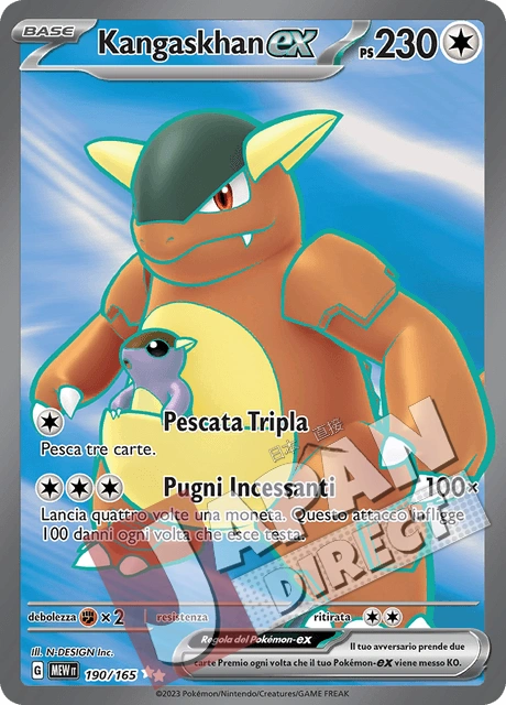 (MEW 190/165) Kangaskhan-ex  Full Art