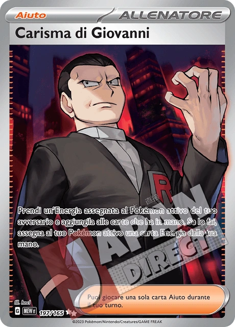 (MEW 197/165) Carisma di Giovanni  Full Art