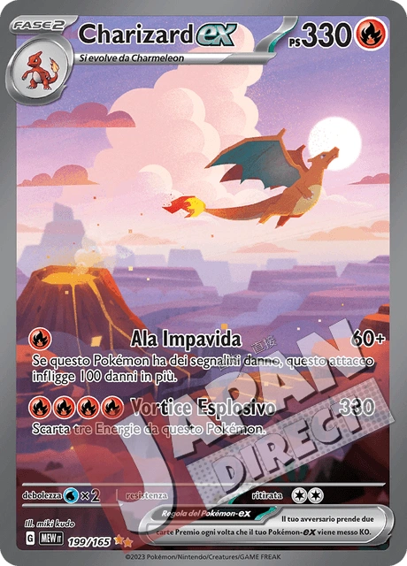 (MEW 199/165) Charizard-ex  Alternative Art