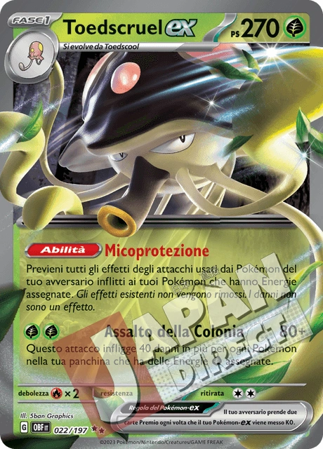 (OBF 022/197) Toedscruel-ex  Double Rare