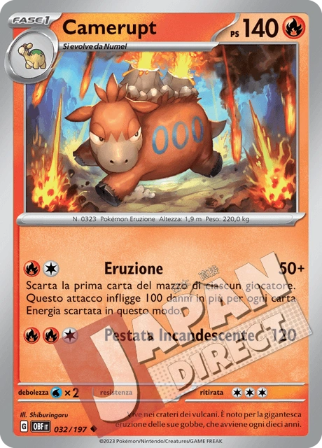 (OBF 032/197) Camerupt  Non Comune