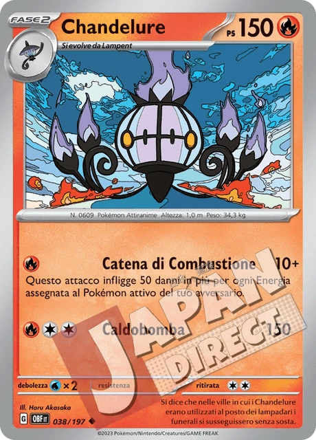 (OBF 038/197) Chandelure  Non Comune
