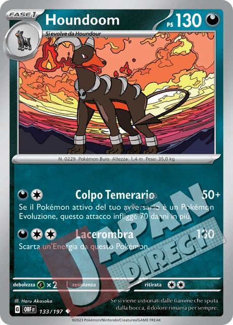 (OBF 133/197) Houndoom  Non Comune